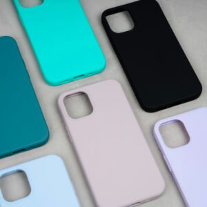 Silicone case for smartphone.